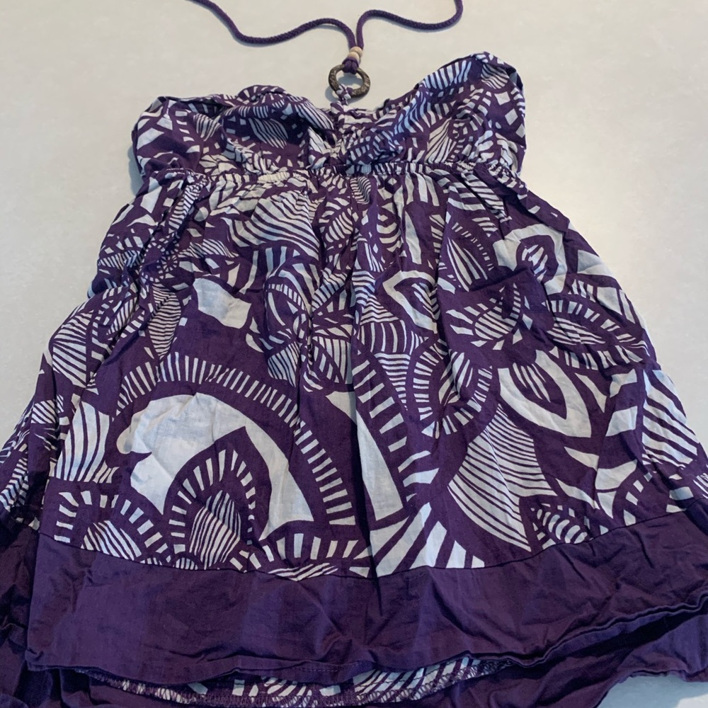 cute and comfortable purple neck tied shirt